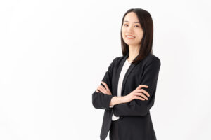 自信のある女性の写真